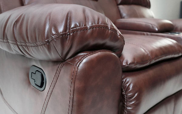 Winslet Leather Recliner 1 2 3 Seat Brown Black Jory Henley