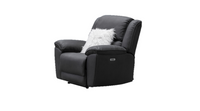 Owen Recliner Lounge -Fabric-Bone/Jet