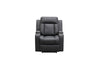 Jax Fabric Recliner 1/2/3 Seat-Rhino Fabric Black