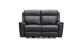 Archie Leather Recliner 1/2/3 Seat Suite - Black