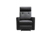 Cascade Leather Recliner 1/2/3 Seat-(Grey / Black)