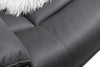 Coastline Fabric Recliner Suite-Rhino Fabric Black