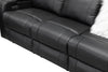 Louise Leather Recliner 1/2/3 Seat-(Grey / Black)