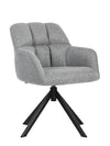 Murray Swivel Leisure Chair Grey Fabric