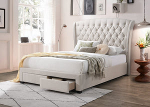 Scala Double/Queen/King Bed Oat White