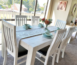 Amanda Solid Timber Dining Suite 7 Piece - Jory Henley Furniture
