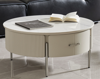 Snow Round Coffee Table-Beige