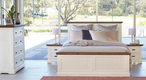 Hamptons Bed Solid Timber