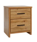 NOVA 2 Drawer Bedside - 480W - Jory Henley Furniture