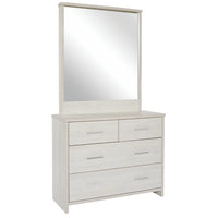 ATLAS 4 Drawer Dresser with Mirror -1000W - Jory Henley Furniture
