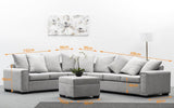 Bosston Lounge Suite with Ottoman - Jory Henley Furniture