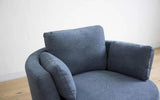 Croft Swivel Armchair-Joryhenley-Capri Charcoal-Jory Henley Furniture