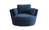 Croft Swivel Armchair-Joryhenley-Capri Charcoal-Jory Henley Furniture