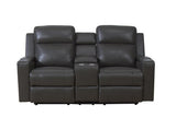 Elite Recliner 1/2/3 Seat-thick leather-Joryhenley-2 seat with Console-Black-Jory Henley Furniture