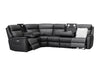 Archie leather 6 Seat Corner Recliner Lounge