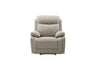 Scott Leather Recliner 1/2/3 Seat-(Black/Grey)-Joryhenley-1 Seat-Light grey-Jory Henley Furniture