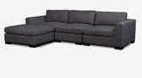 Ocean modular Lounge-Aurora Slate-Joryhenley-C: 3 Seat with Chaise-Jory Henley Furniture