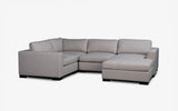 Ocean modular Lounge-Aurora Stone-Joryhenley-G: 6 PCs Set (Corner Set with Chaise)-Jory Henley Furniture