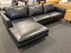 Joseph Sofa with Chaise-Joryhenley-Black Sofa with Left Chaise-Jory Henley Furniture