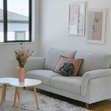 Panama Fabric Sofa 1/2/3 Seat - Light Grey/ Dark Grey