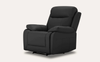 Scott Leather Recliner Suite-(Black/Grey)-Joryhenley-3+2+1 Seat-Black-Jory Henley Furniture
