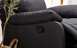 Scott Fabric Recliner 1/2/3 Seat-Rhino-Joryhenley-1 Seat-Rhino Fabric Black-Jory Henley Furniture