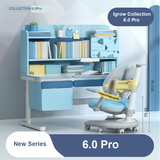 Igrow Collection 6 Pro Study Desk-Blue/Pink