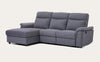 Oscan Recliner with Chaise-Joryhenley-Dark Grey-Left Chaise while facing sofa-Jory Henley Furniture