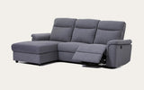Oscan Recliner with Chaise-Joryhenley-Dark Grey-Left Chaise while facing sofa-Jory Henley Furniture