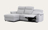 Oscan Recliner with Chaise-Joryhenley-Light Grey-Left Chaise while facing sofa-Jory Henley Furniture